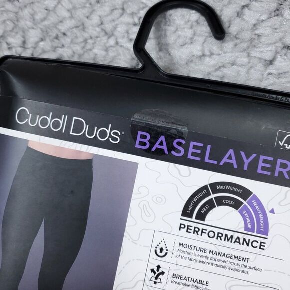 Cuddl Duds Men's Performance Baselayer Black Arcticore Thermal Pants Keyhole XXL - Picture 5 of 7